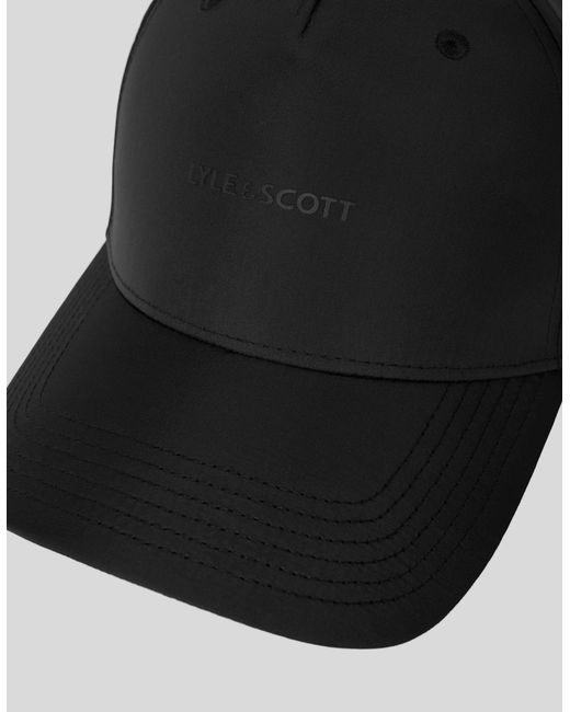 Lyle & Scott Black Logo Baseball Cap for men