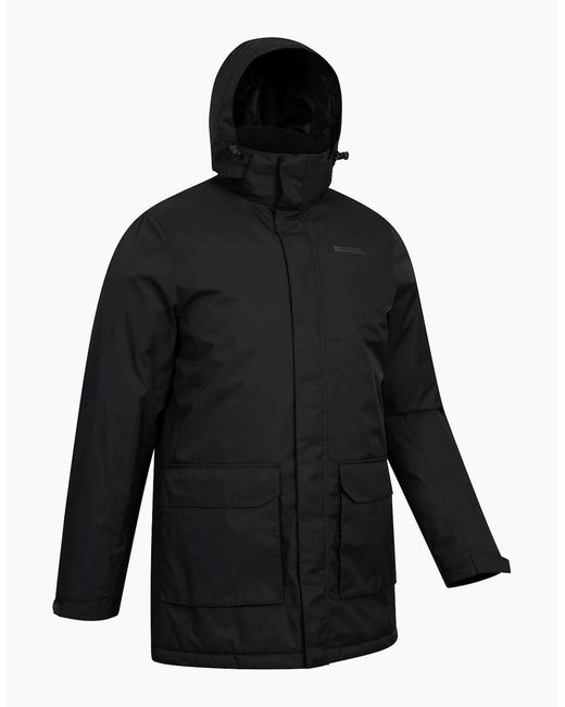Mountain Warehouse Black Ranger Padded Parka for men