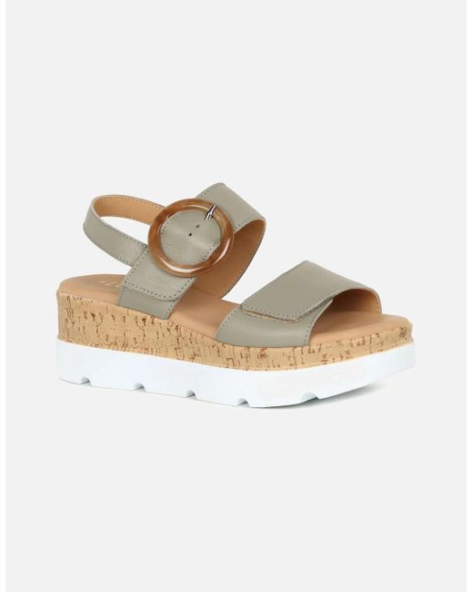 Lotus White Cammie Sandals