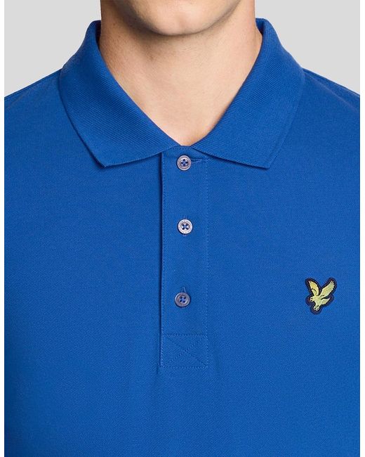 Lyle & Scott Blue Cotton Polo Shirt for men