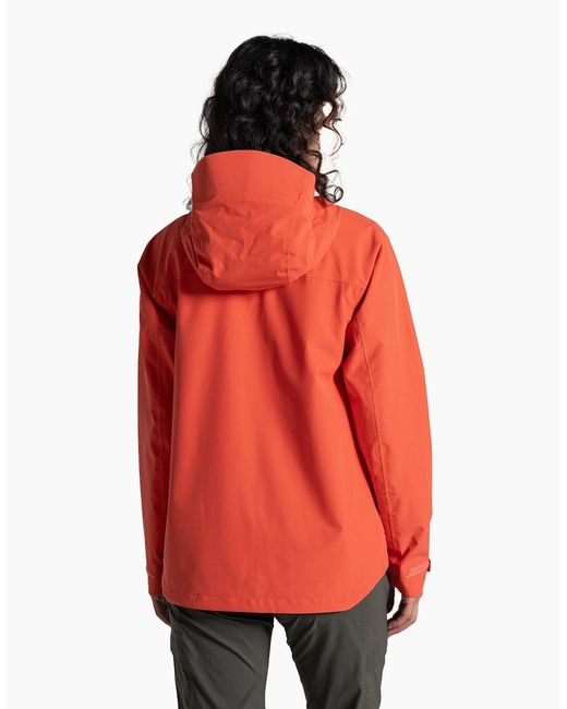 Craghoppers Orange Ladies Zohra Waterproof Jacket