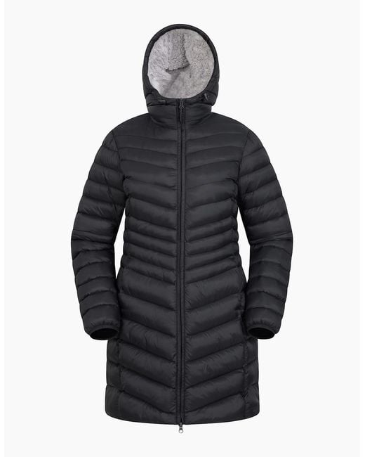 Mountain Warehouse Blue Ladies Florence Faux Fur Lined Padded Jacket