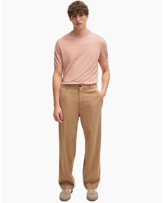 Boss Pink Tramonte Knitted Top for men