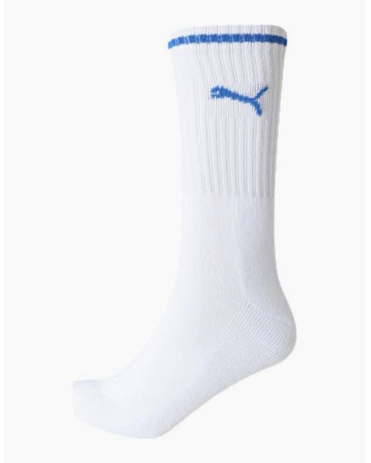 PUMA White 3-Pack Stripe Sports Socks, W for men