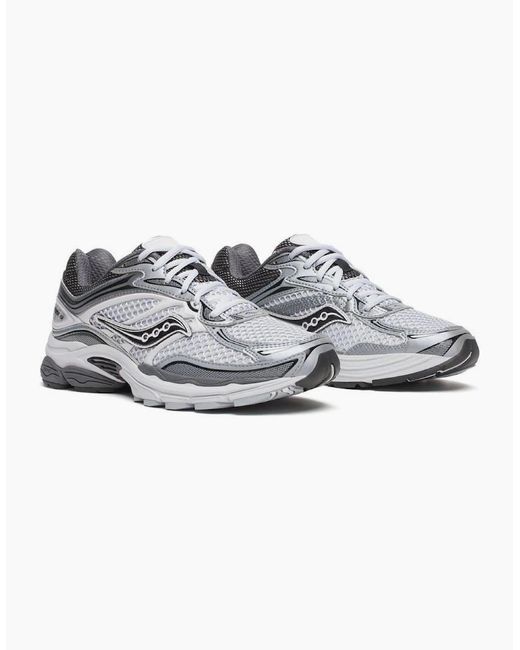 Saucony Gray Progrid Omni 9 Microchip Trainers