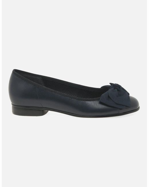 Gabor Blue Amy Ballerina Pumps