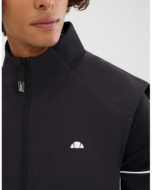Ellesse Black Rushano Gilet for men