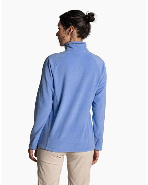 Craghoppers Blue Ladies Nation Trust Miska Half Zip Fleece Top