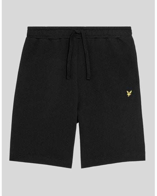 Lyle & Scott Blue Cotton Sweat Short for men