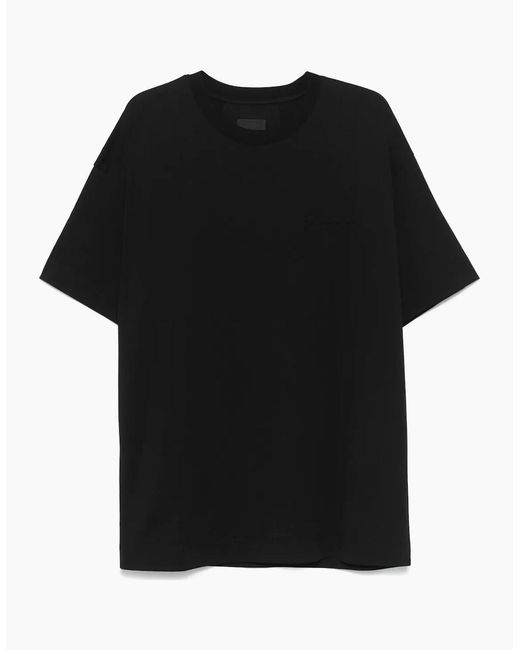 Givenchy Black Embossed Signature Logo T-Shirt for men