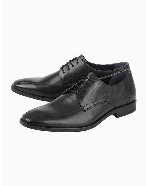 Lotus Black Howard Derby Shoes for men