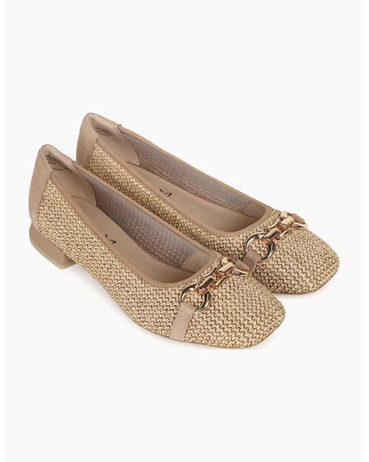 Caprice White Tour Ballet Pumps