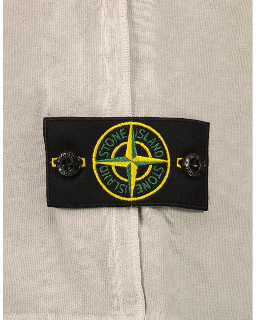 Stone Island Natural Old Treatment Jogger Shorts for men
