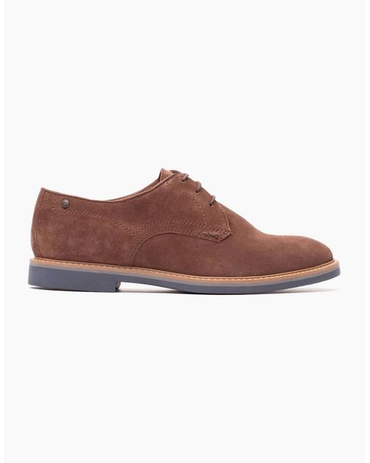 Base London Brown London Strand Leather Lace-Up Shoes for men