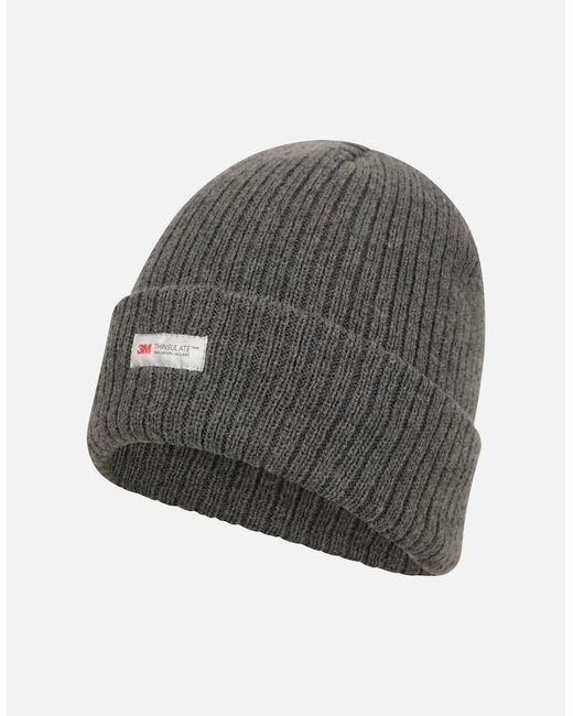 Mountain Warehouse Gray Knitted Thinsulate Beanie for men