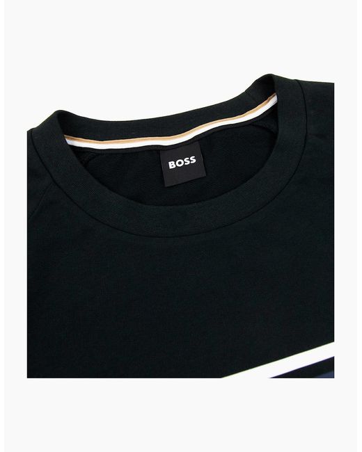 Boss Black Authentic Logo Crewneck Sweatshirt 001 for men