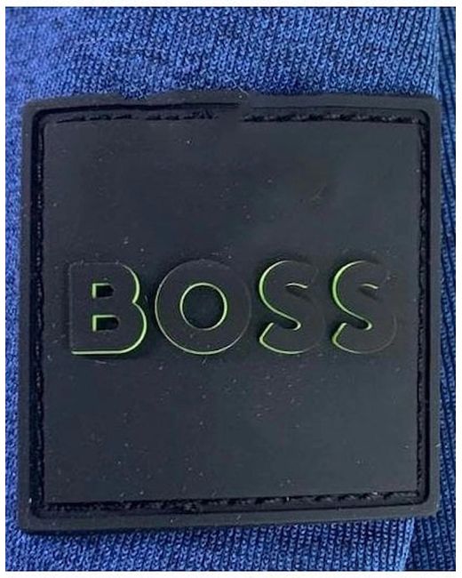 Boss Blue Hicon Tracksuit Bottoms With Reflective Detail for men