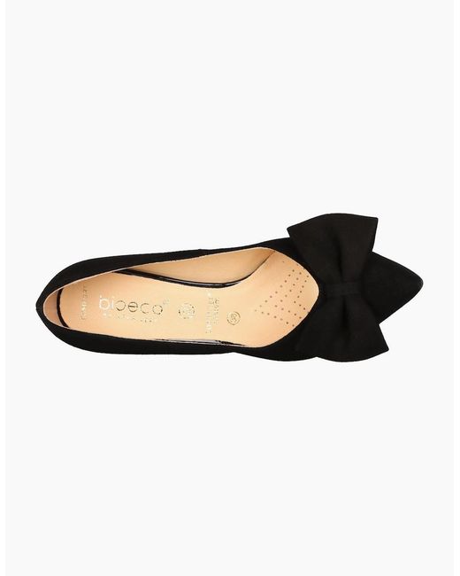 Bioeco Black Polly Court Shoes