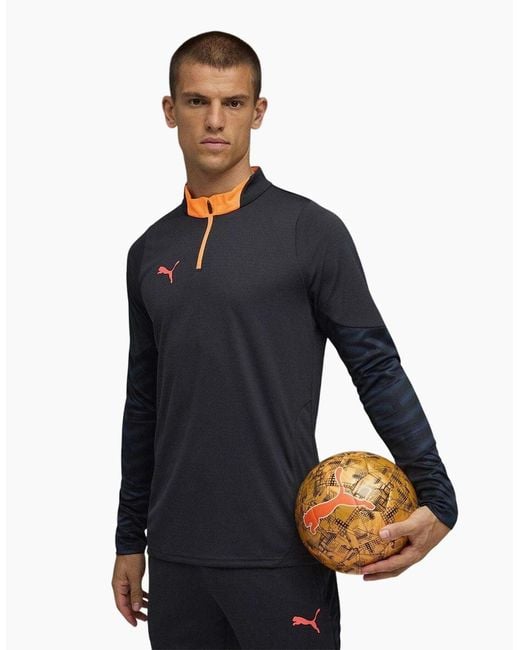 PUMA Blue Individual Cup Drill Top for men