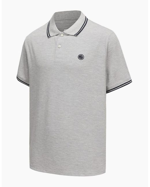 Pretty Green Gray Barton Polo for men