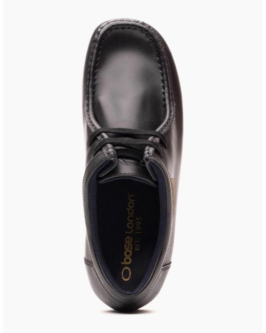 Base London Black London Koko Leather Moccasins Shoes for men