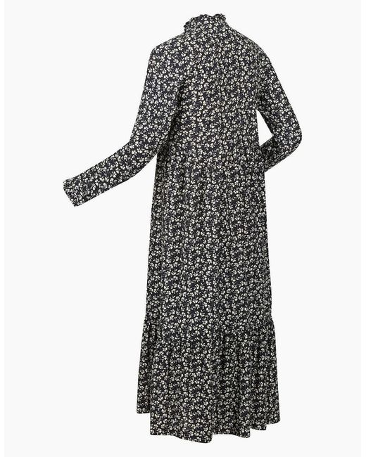 Regatta Gray Orla Mock Neck Long Sleeve Midi Dress