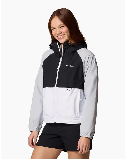 Columbia Gray Spire Valley Windbreaker Jackets
