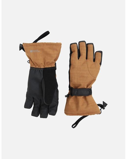 Mountain Warehouse Brown Lodge Ski Gloves for men