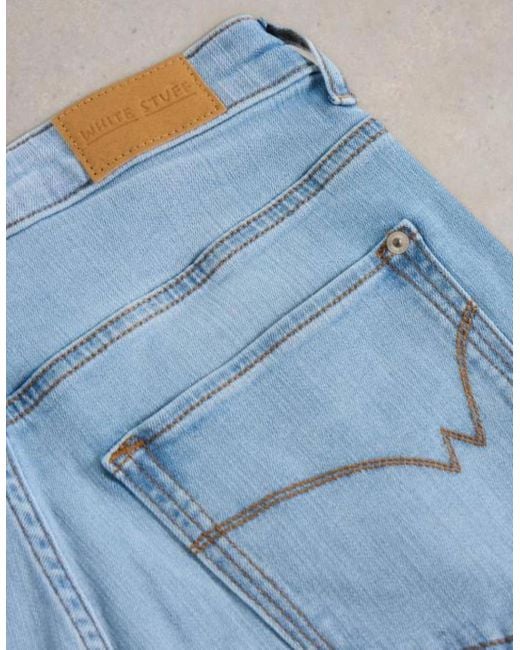 White Stuff Blue Blake Straight Crop Jean Light Denim