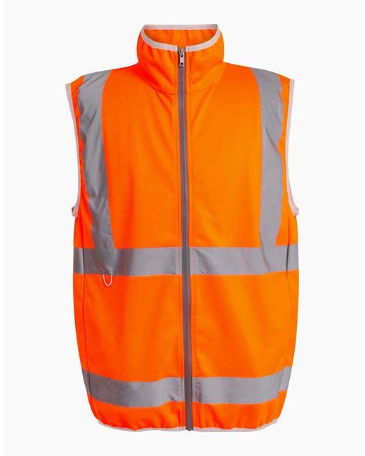 Regatta Orange Professional Full Zip Hi-Vis Vest for men