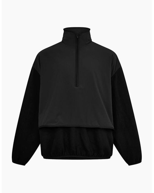 Fear Of God Black Quarter Zip Fleece for men
