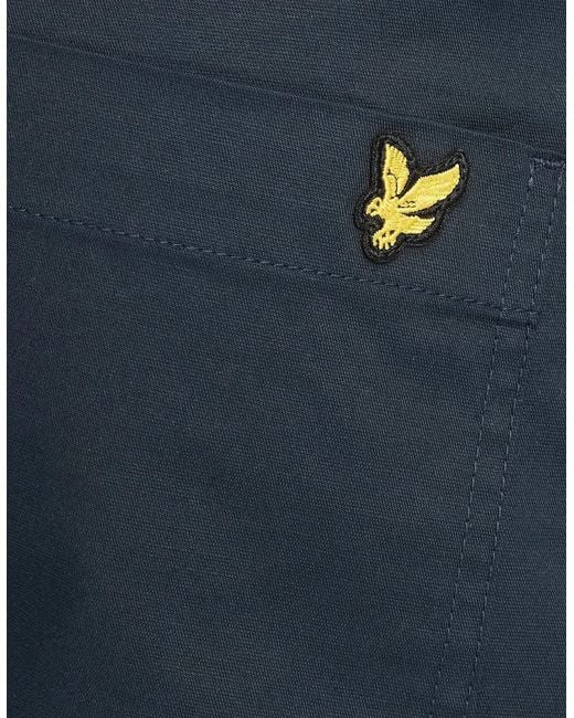 Lyle & Scott White Straight Leg Cotton Trousers for men
