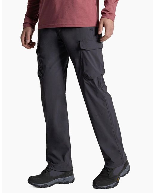 Craghoppers Blue Nosilife Rif Stretch Walking Trousers for men