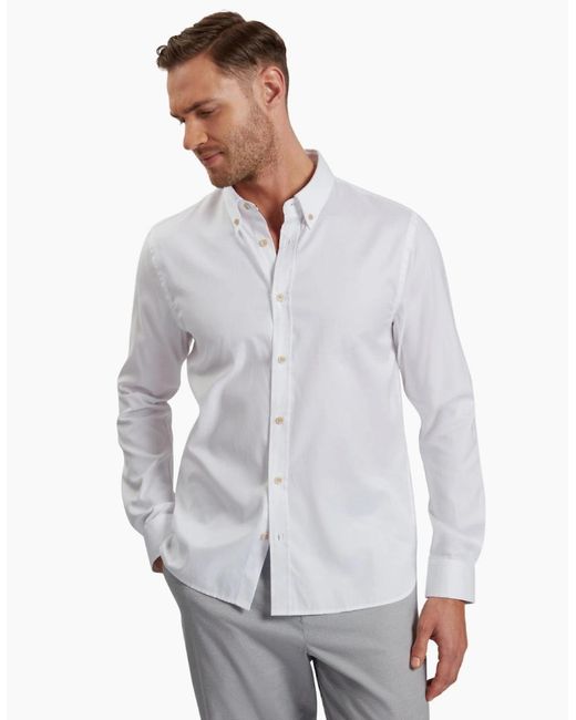 Ted Baker White Allardo Regular Premium Oxford Shirt for men