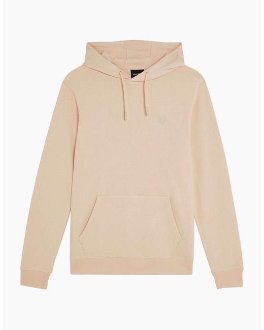 Lyle & Scott Natural Lyle & Scott Superfine Pullover Hoodie for men