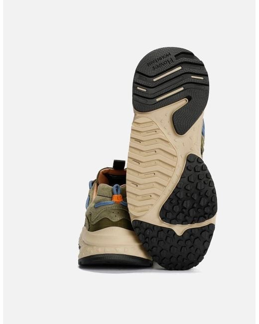 Flower Mountain Green Yamabushi Suede/Nylon Army Trainers