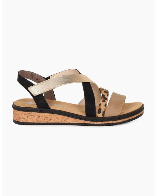 Rieker Brown Kaz Sandals