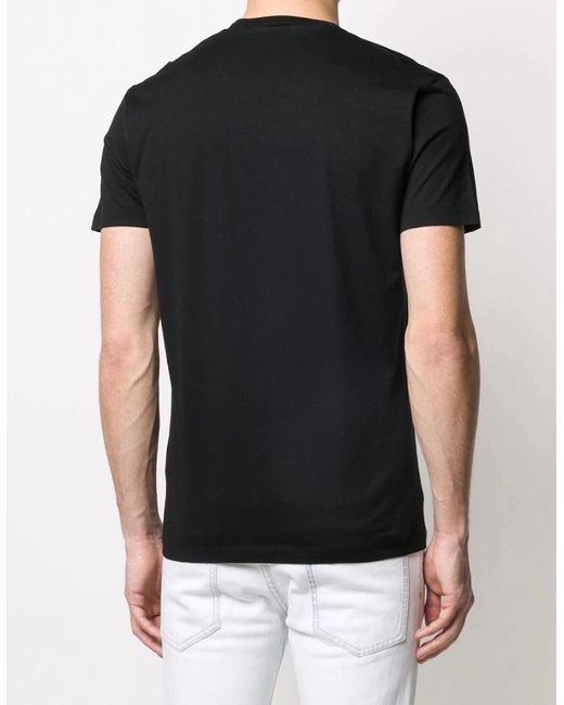 DSquared² Black Small Icon Logo Print T-Shirt for men