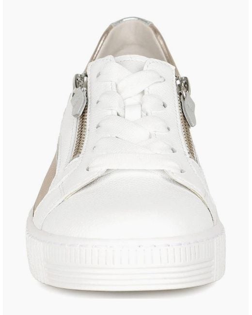 Gabor White Wemo Trainers