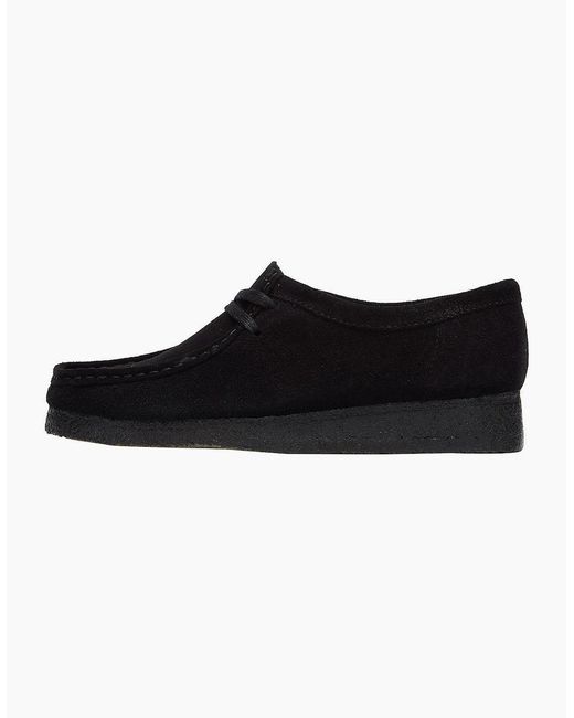 Clarks Black Originals Wallabee Suede Shoes