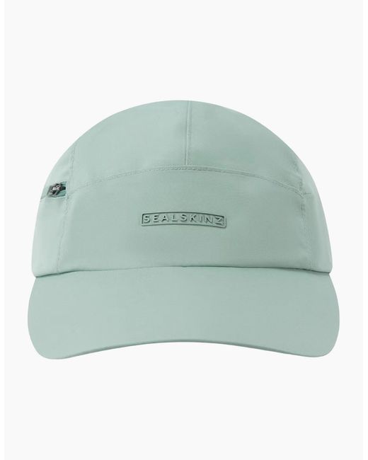 SealSkinz Green Scole Waterproof Zipped Pocket Baseball Cap for men