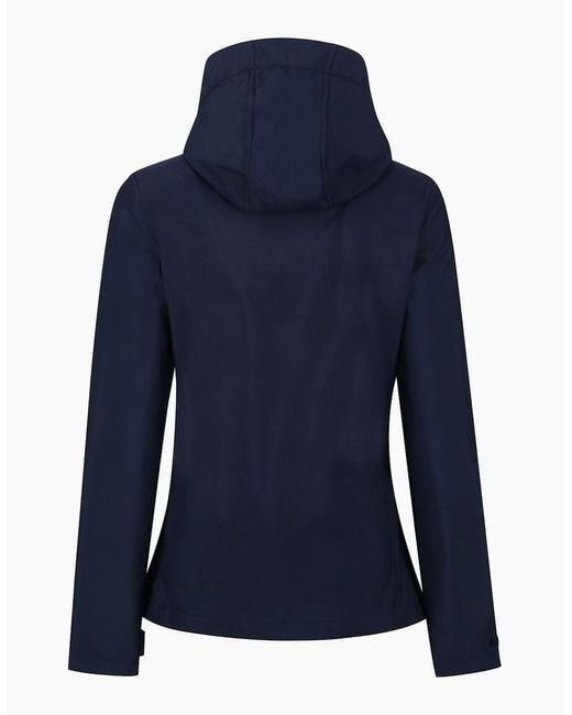 Regatta Blue Ladies Venturer 3 Layer Hooded Soft Shell Jacket