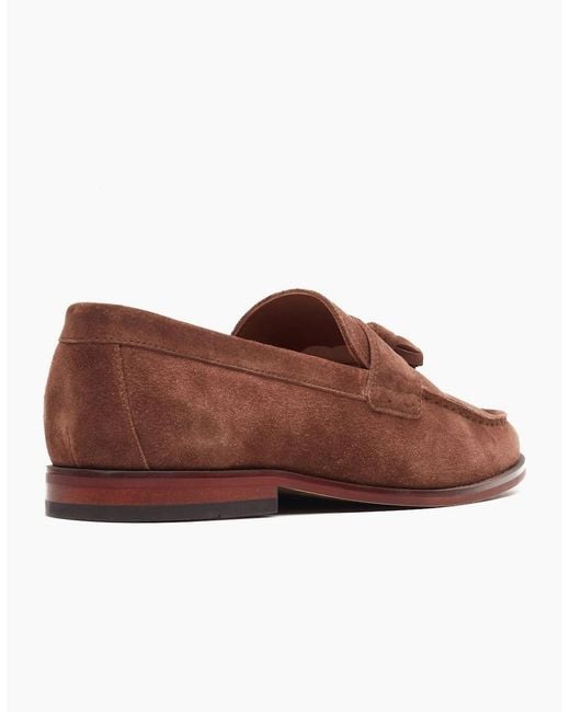 Base London Brown Flint Tassle Loafers for men
