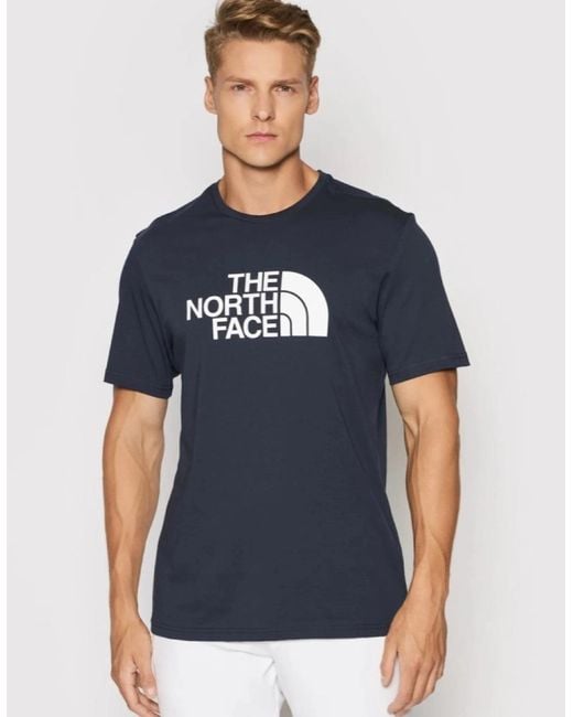 The North Face Blue Easy Tee Short Sleeve T-Shirt for men