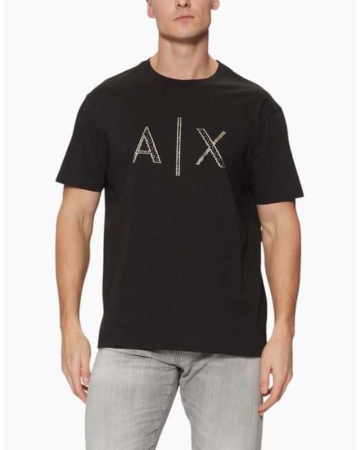 Armani Black Exchange T-Shirts Milano A for men
