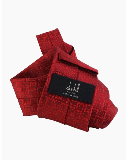 Dunhill Red Tie for men