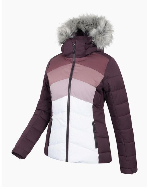 Mountain Warehouse Purple Ladies Cascade Padded Ski Jacket