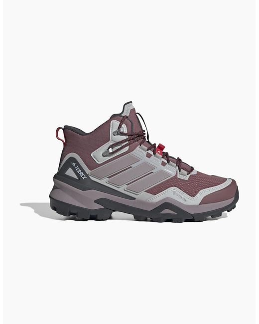 Adidas Red Skychaser Lace-Up Hiking Boots