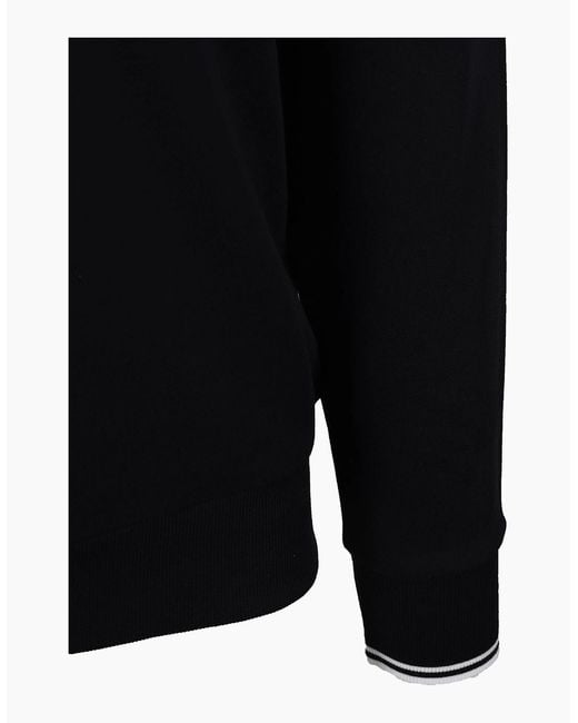 Fred Perry Blue Half Zip Sweatshirt for men