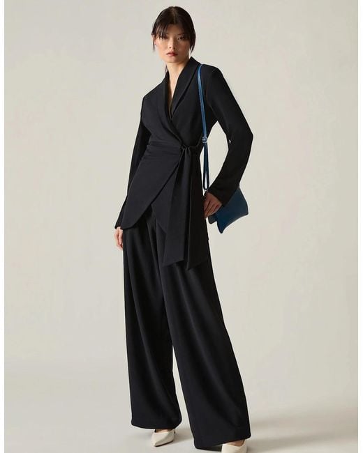 James Lakeland Blue Side Sash Blazer